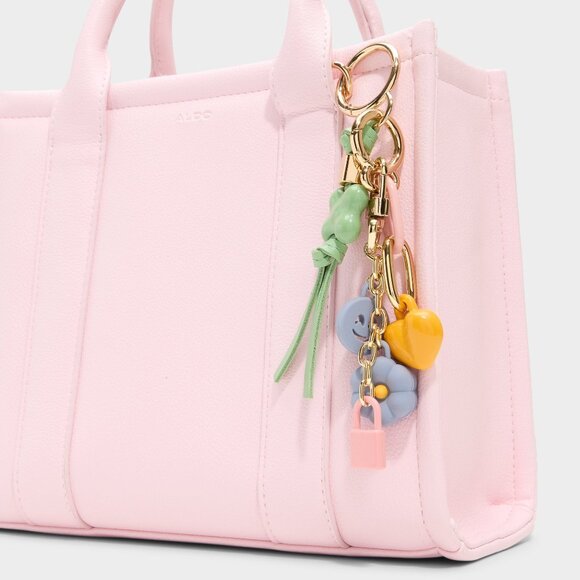 Dopamine Flower Heart Charm Satchel Bag - Picture 1 of 3